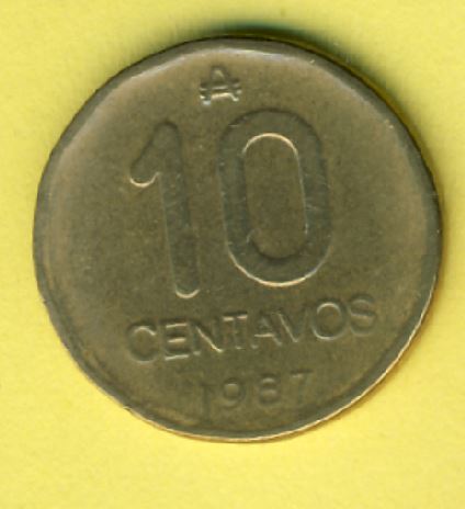  Argentinien 10 Centavos 1987   