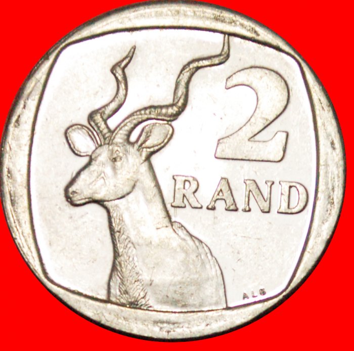  ★ANTELOPE AND XHOSA LEGEND: SOUTH AFRICA ★ 2 RANDS 1998! LOW START ★ NO RESERVE!   