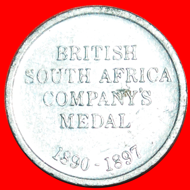  ★ VERFLUCHTER LÖWE: GROSSBRITANNIEN ★ BRITISH SÜDAFRIKA COMPANY MEDAILLE 1890-1897 TYP!   