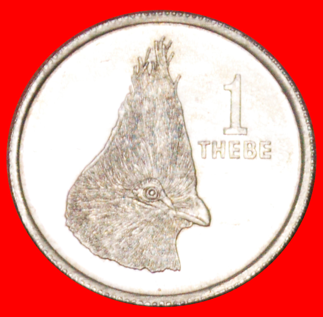  √ BIRD: BOTSWANA ★ 1 THEBE 1976 MINT LUSTER! LOW START ★ NO RESERVE!   