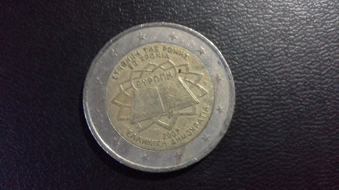  2 Euro Griechenland 2007 ( Römische Verträge )(h16)   