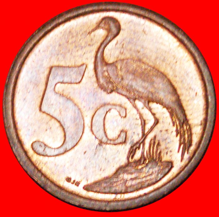  § KRANICHE: SÜDAFRIKA ★ Suid-Afrika 5 CENTS 2007 STEMPELGLANZ!   