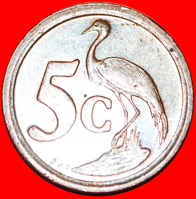  § CRANE: SOUTH AFRICA ★ Suid-Afrika 5 CENTS 1994! LOW START ★ NO RESERVE!   