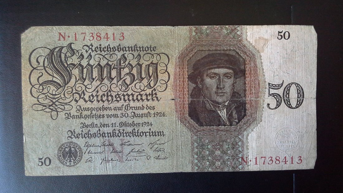  50 Reichsmark  Deutsches Reich (11.10.1924) (g1073)   