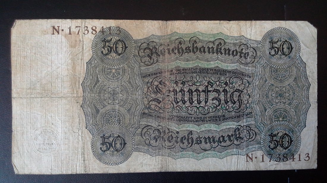  50 Reichsmark  Deutsches Reich (11.10.1924) (g1073)   