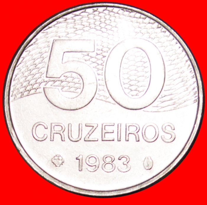  √ KARTE* BRASILIEN★ 50 CRUZEIROS 1983!   