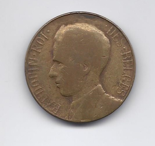 BELGIEN - BELGISCH KONGO: Bronze (Cu?) - MEDAILLE; Kopfbild von König Baudouin. SELTEN !!!   
