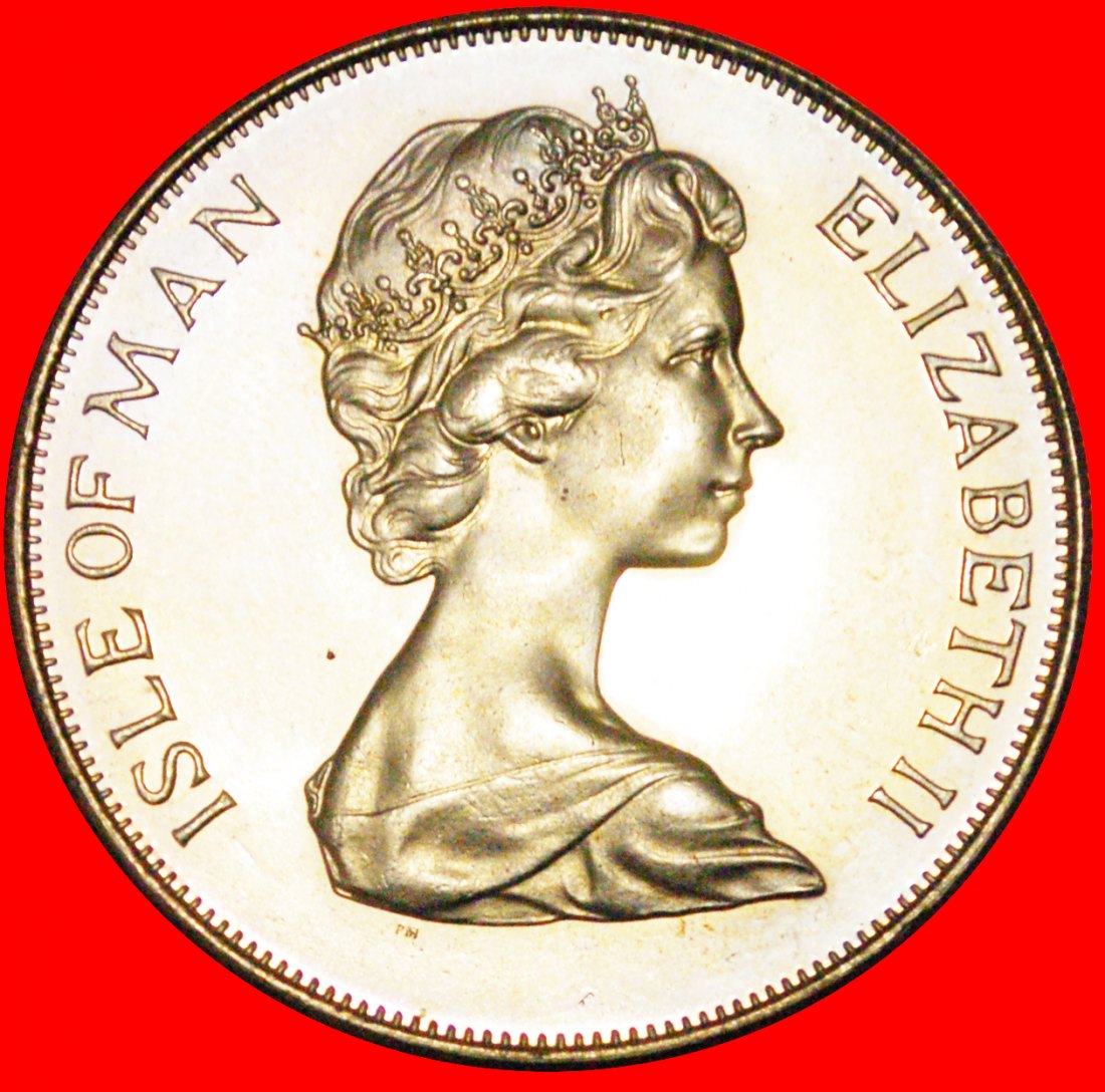  * GREAT BRITAIN: ISLE OF MAN ★ 1 CROWN 1953-1978 FALCONS BU! START ★ NO RESERVE!   