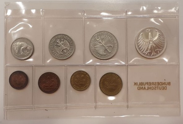  Deutschland  Kursmünzensatz  1970 F stempelglanz   