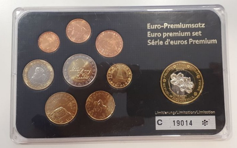  Slowenien     Euro-Kursmünzensatz   FM-Frankfurt   