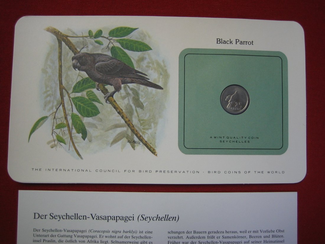 Bird Coins of the World Vasapapagei   