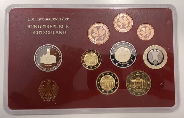  Deutschland  Euro-Kursmünzensatz 2009 Staatliche Münze Berlin   A  FM-Frankfurt PP   