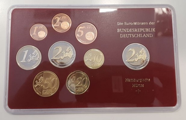  Deutschland  Euro-Kursmünzensatz 2009  Hamburgische Münze    J  FM-Frankfurt PP   