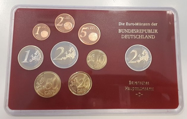  Deutschland  Euro-Kursmünzensatz 2009 Bayerisches Hauptmünzamt  D  FM-Frankfurt PP   