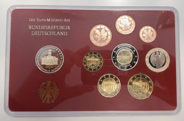  Deutschland  Euro-Kursmünzensatz 2009 Bayerisches Hauptmünzamt  D  FM-Frankfurt PP   