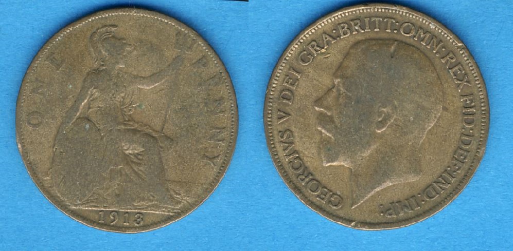  Großbritannien 1 Penny 1913   