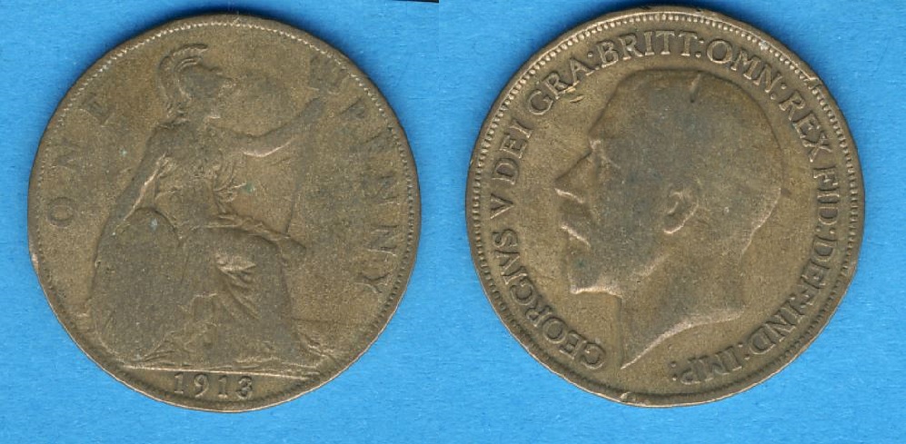  Großbritannien 1 Penny 1913   