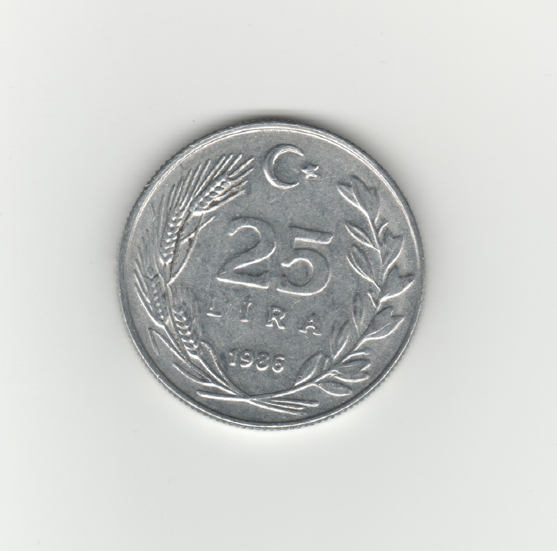  Türkei 25 Lira 1986   