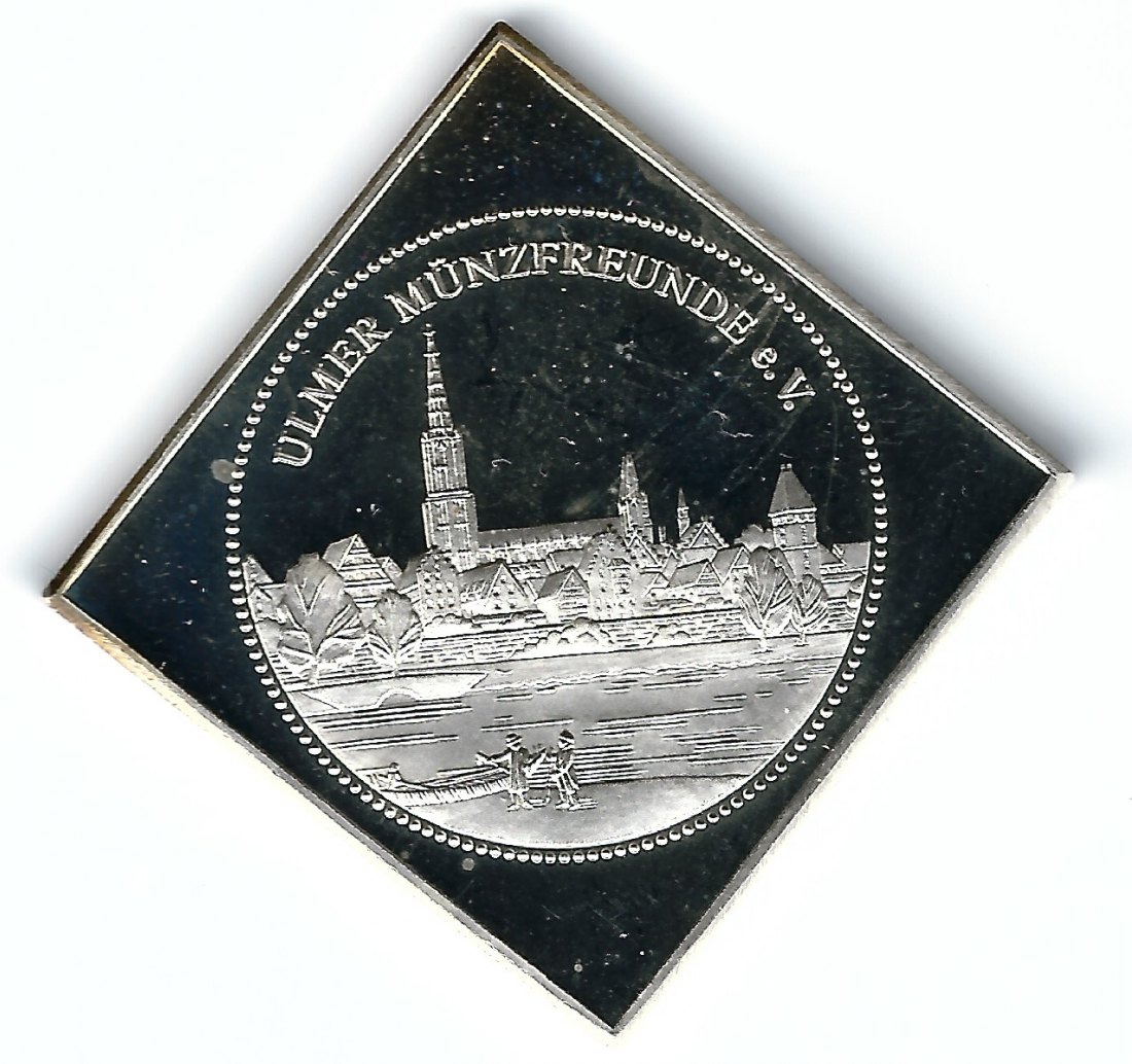 Silber Klippe Ulm Münzbörse 2001 rar selten 35,5 Gramm Feinsilber   