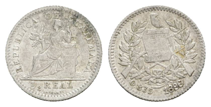  Guatemala, 1/2 Real, 1896   
