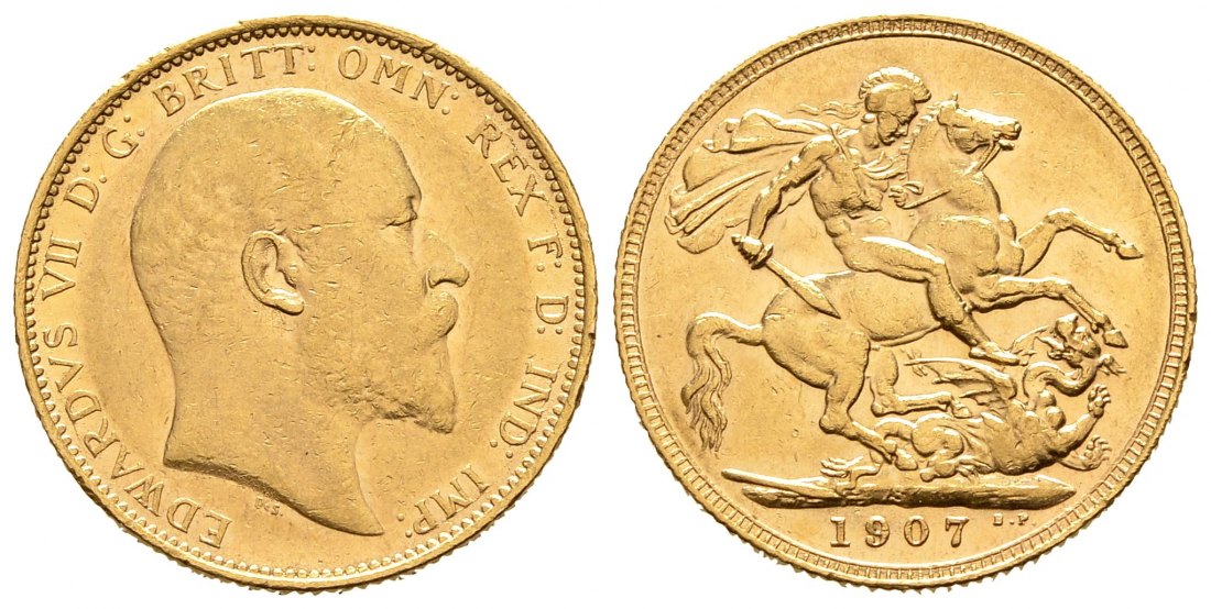 PEUS 9308 Großbritannien/Australien 7,32 g Feingold. Eduard VII. (1901 - 1910) Sovereign GOLD 1907 S Sydney Sehr schön +