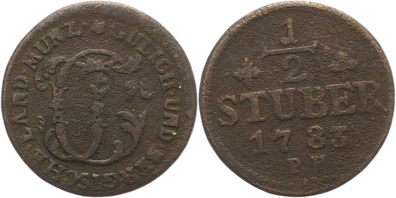  0241 Jülich Berg 1/2 Stüber 1783   