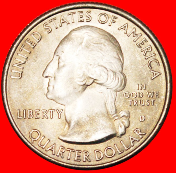  + CHICKASAW★ VEREINIGTEN STAATEN USA ★1/4 DOLLAR 2011D STG STEMPELGLANZ! Washington (1789-1797)!   