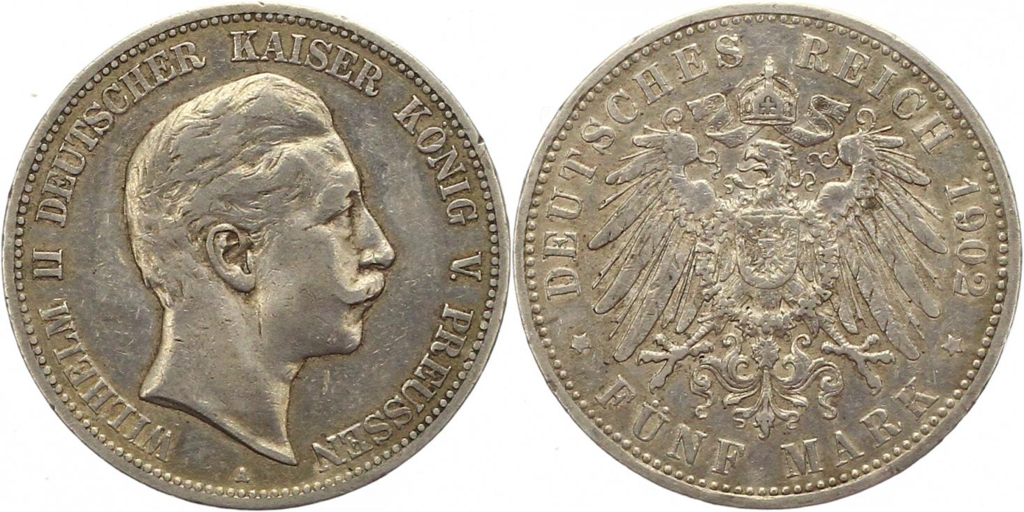  0272 Preußen 5 Mark 1902   