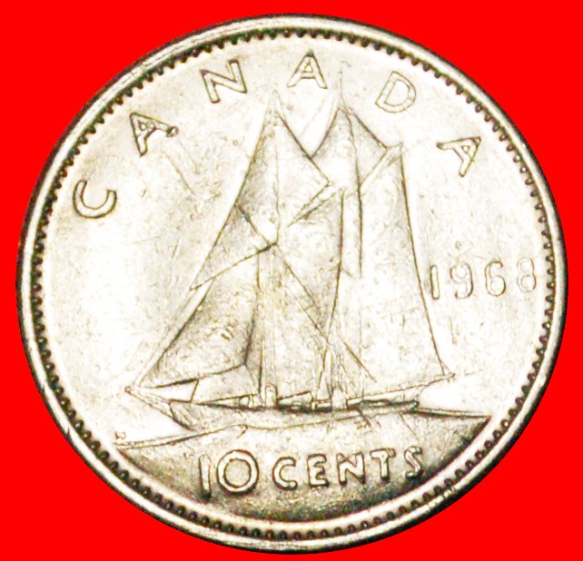  √ SHIP TYPE 1968-1969: CANADA ★ 10 CENTS 1968 USA! LOW START★ NO RESERVE!   