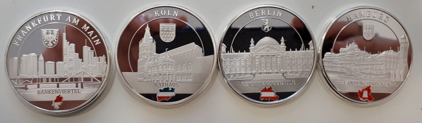  Deutschland    4x Medaille    Frankfurt/Köln/Hamburg/Berlin  PP FM-Frankfurt   