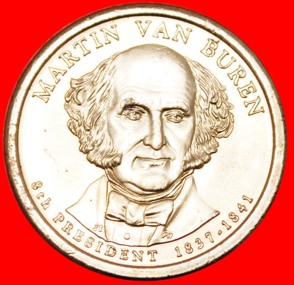  * MARTIN VAN BUREN (1837-1841)★ USA★ 1 DOLLAR 2008P★ UNC! FROM ROLLS! LOW START★ NO RESERVE!   