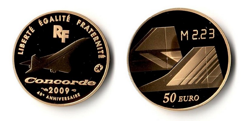 Frankreich MM-Frankreich Feingewicht: 7,77g Gold 50 EURO 2009 PP