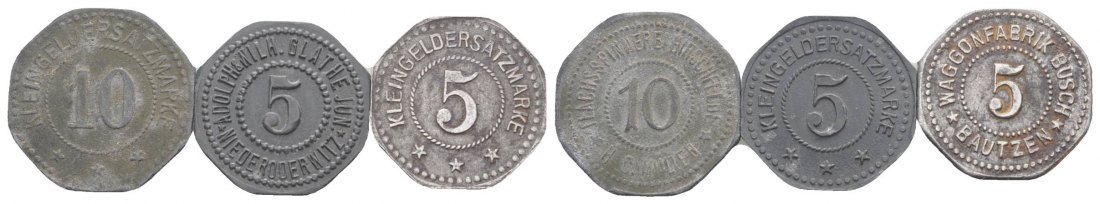  Notgeld (3 Kleinmünzen)   
