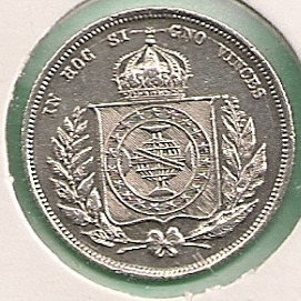  Brasilien - 200 Reis 1862   