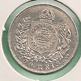  Brasilien - 200 Reis 1868   