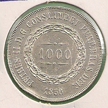 Brasilien - 1000 Reis 1856   