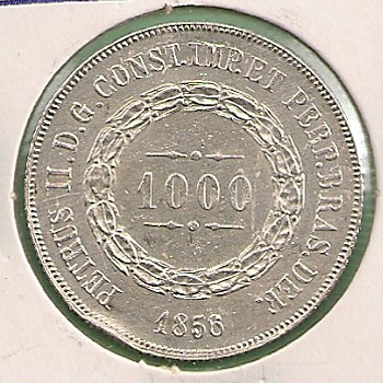  Brasilien - 1000 Reis 1856   