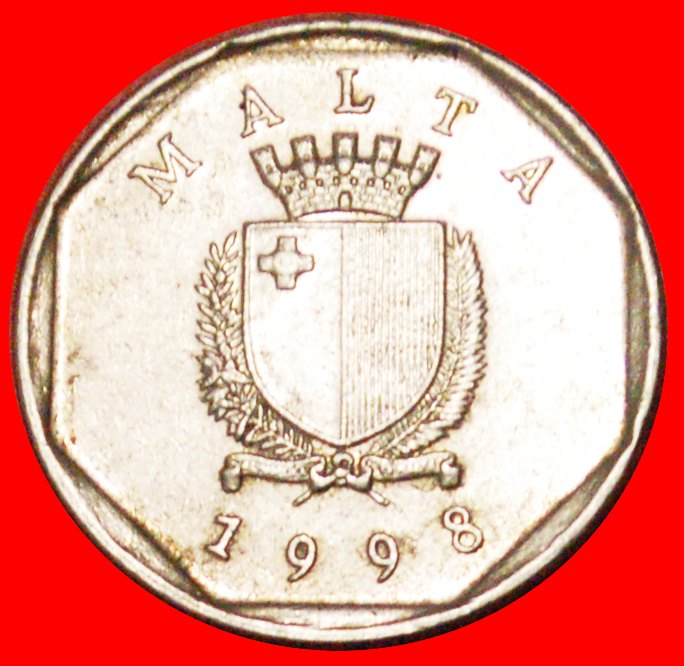  √ KRABBE (1991-2007): MALTA ★ 5 CENTS 1998!   