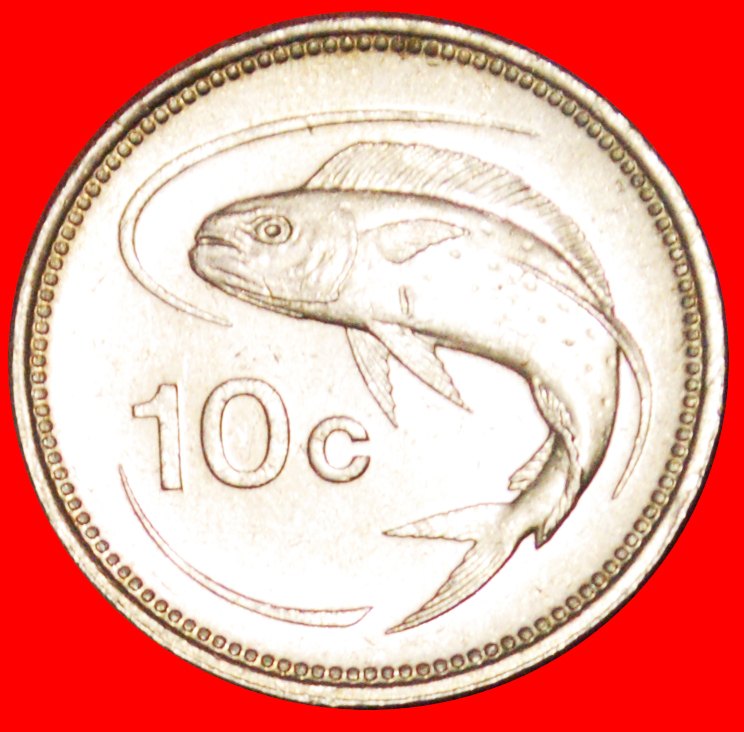  √ FISH (1991-2007): MALTA ★ 10 CENTS 1995! LOW START ★ NO RESERVE!   