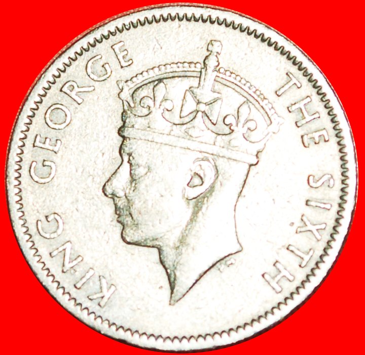  √ GREAT BRITAIN: MAURITIUS ★ 1/4 RUPEE 1950!  LOW START ★ NO RESERVE!   