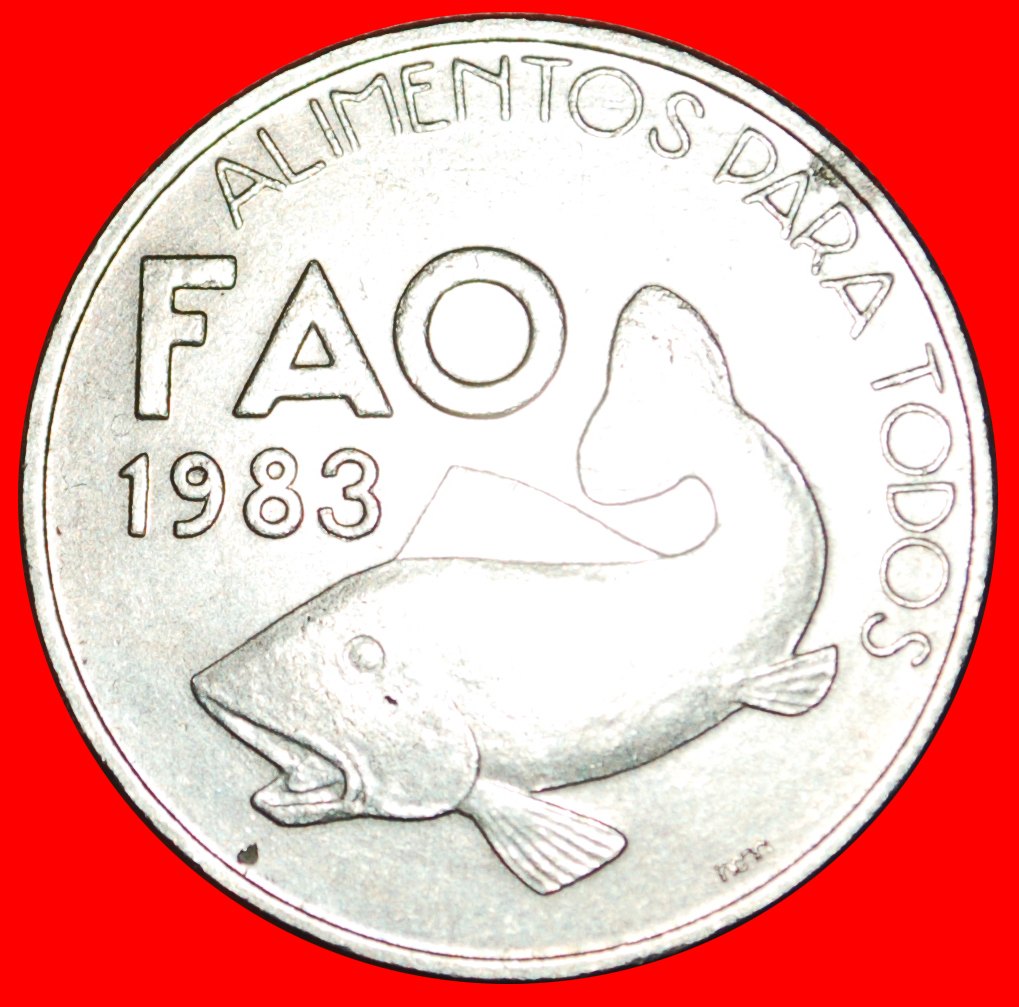  # KABELJAU FISCH: PORTUGAL ★ 25 ESCUDOS 1983 FAO!   