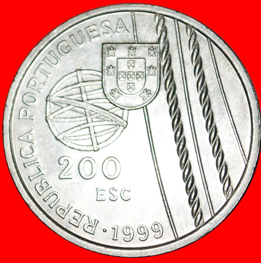  # SCHIFF: PORTUGAL ★ 200 ESCUDOS 1999 STG STEMPELGLANZ!   