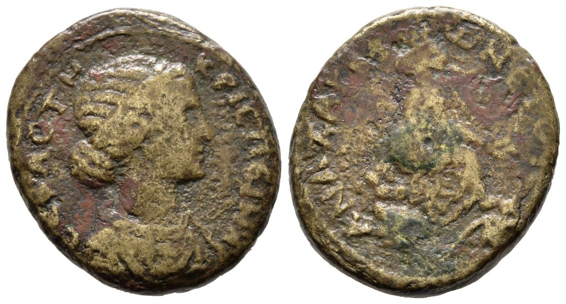 PEUS 9414 Kilikien, Anazarbos Commodus für Crispina Bronze 177/180 Dunkle Messingpatina, Schön