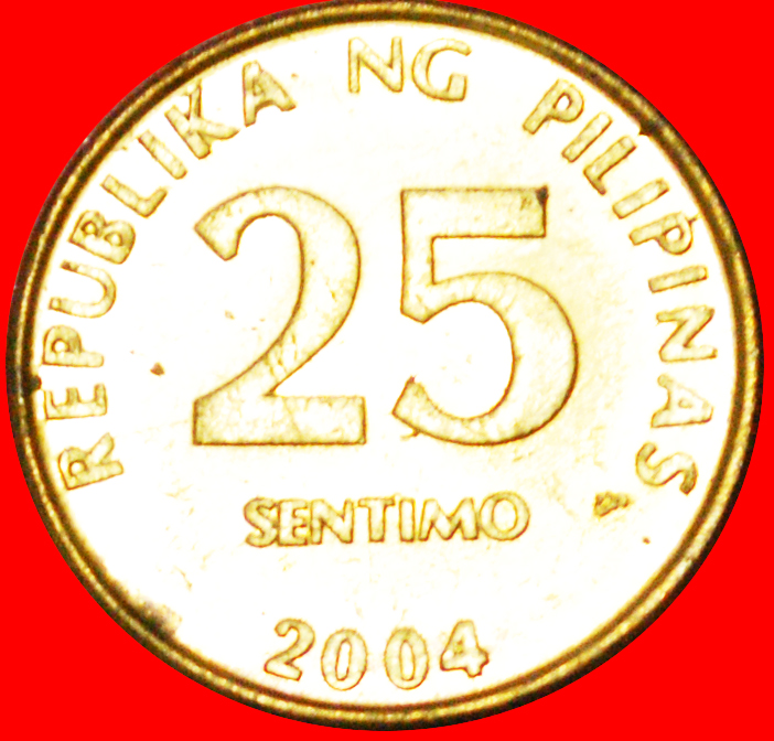  # BANK 1993: PHILIPPINES ★ 25 SENTIMO 2004 MINT LUSTER! LOW START ★ NO RESERVE!   