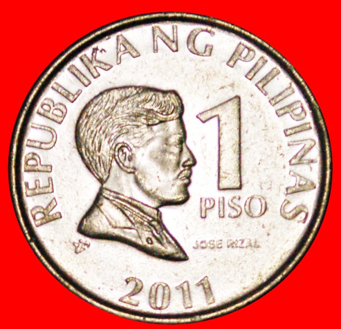  # BANK 1993: PHILIPPINEN ★ 1 PISO 2011 VZGL STEMPELGLANZ!   