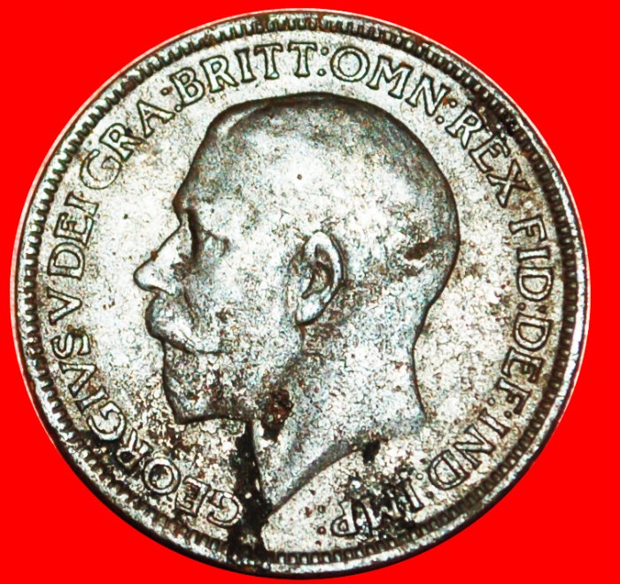  # HERRN DER SEEN: VEREINIGTES KÖNIGREICH ★ FARTHING 1919! GEORGE V (1911- 1936)   