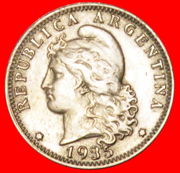  # STERNE: ARGENTINIEN ★ 20 CENTAVOS 1935!   