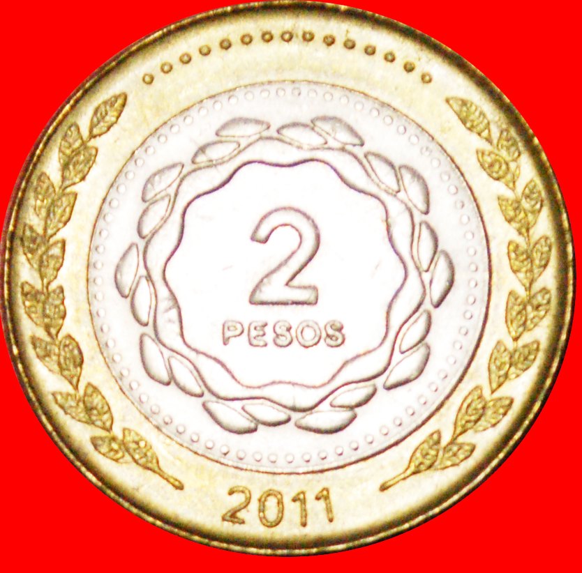  # SUN: ARGENTINA ★ 2 PESO 2011 MINT LUSTER! LOW START ★ NO RESERVE!   