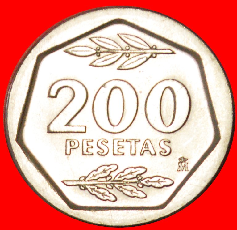  # JUAN CARLOS I (1975-2014): SPANIEN ★ 200 PESETAS 1987!   