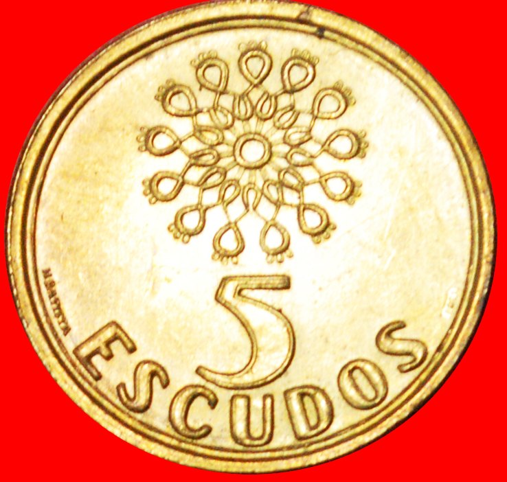 * WINDOW (1986-2001): PORTUGAL ★ 5 ESCUDOS 1998 MINT LUSTER DISCOVERY COIN! LOW START ★ NO RESERVE!